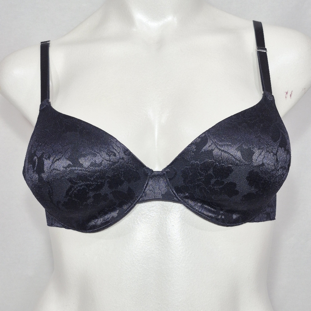34C Soma Vanishing Back 360 Full Coverage Lace‎ Underwire Bra Black